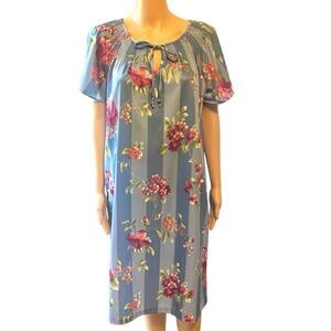 VTG USA ASHLEY TAYLOR House PATIO Dress Women S Floral Cottagecore Intimates